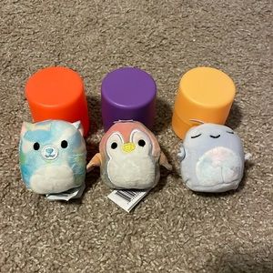 3 mini squishmallows